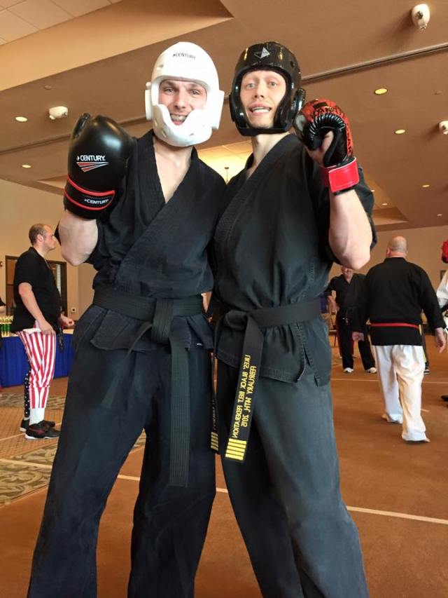 Nelson and Corey Sparring