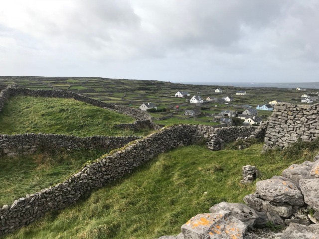 Stone walls on the Aran Islands, Ireland